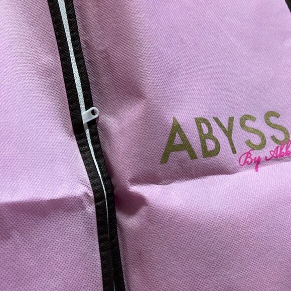 Abyss by abby Dress Womens Small one sleeve ruched back zipper Metallic Bodycon - Picture 14 of 14